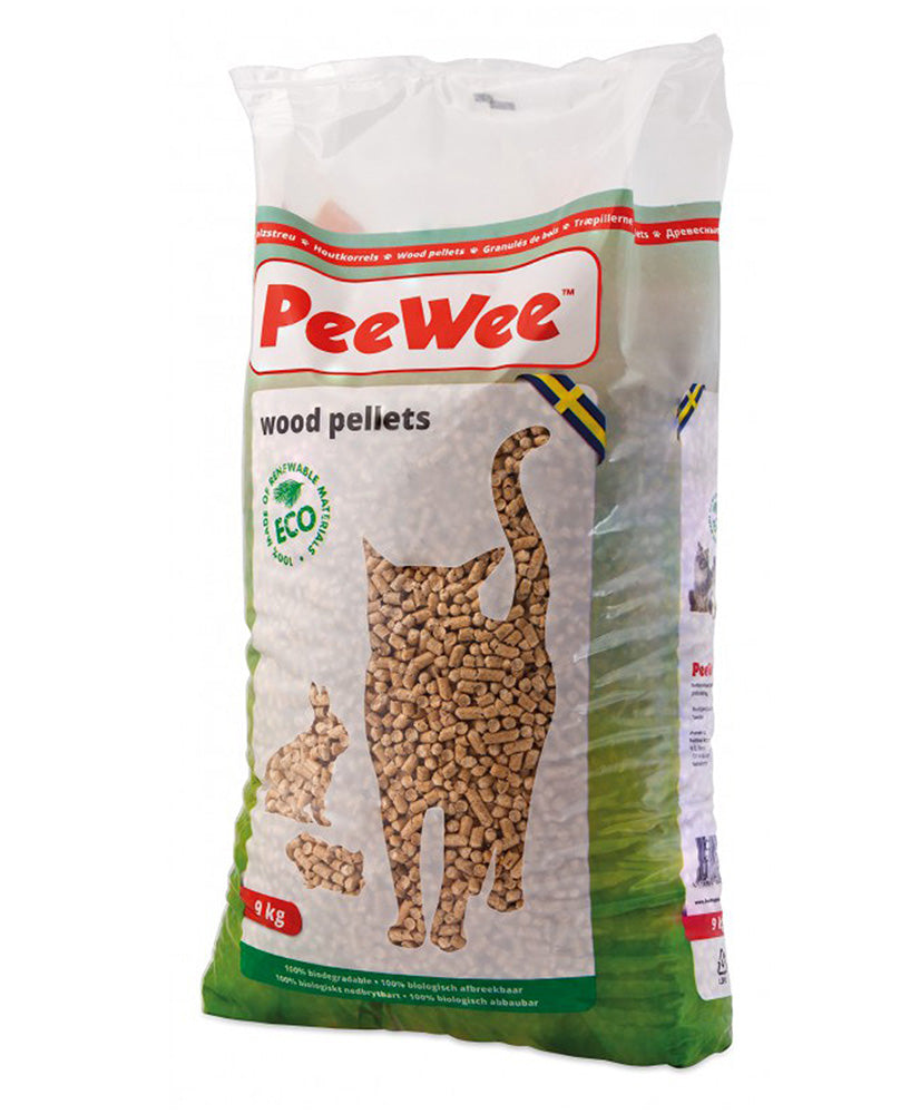 14 L / 9 KG PeeWee Holzstreu Katzenstreu Einstreu Bio Öko Streu Pellet –  PeeWee-katzenklo.de