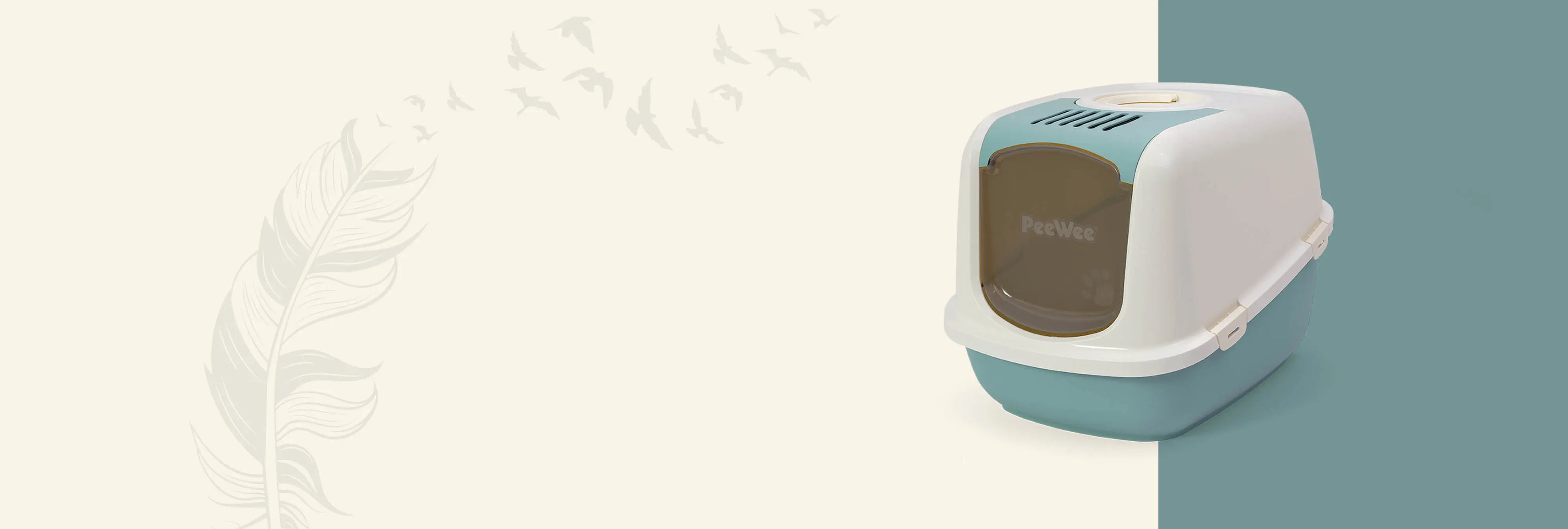 PeeWee EcoDome in der Farbe taubenblau und creme