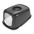 PeeWee Ersatzhaube Deckel schwarz Haube für PeeWee EcoDome Katzentoilette mit Öffnung für Aktivkohlefilter zur Geruchsneutralisierung.