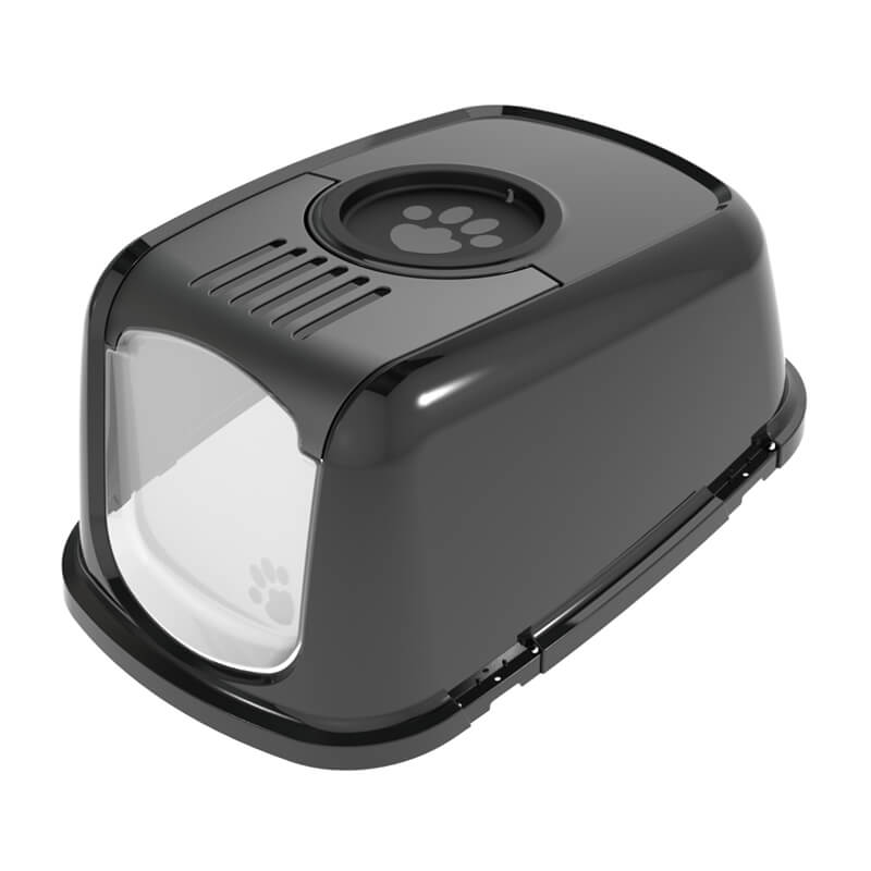 PeeWee Ersatzhaube Deckel schwarz Haube für PeeWee EcoDome Katzentoilette mit Öffnung für Aktivkohlefilter zur Geruchsneutralisierung.