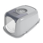 PeeWee Ersatzhaube Deckel grau Haube für PeeWee EcoDome Katzentoilette mit Öffnung für Aktivkohlefilter zur Geruchsneutralisierung.