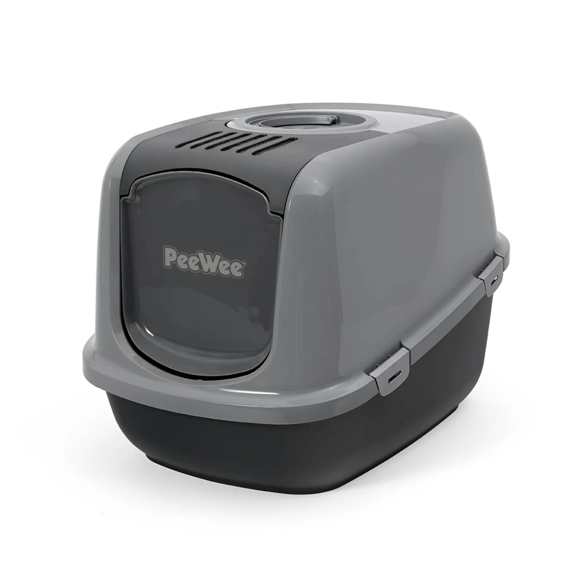 PeeWee EcoDome Starterpaket grau anthrazit geschlossene Ansicht mit transparenter Tür 