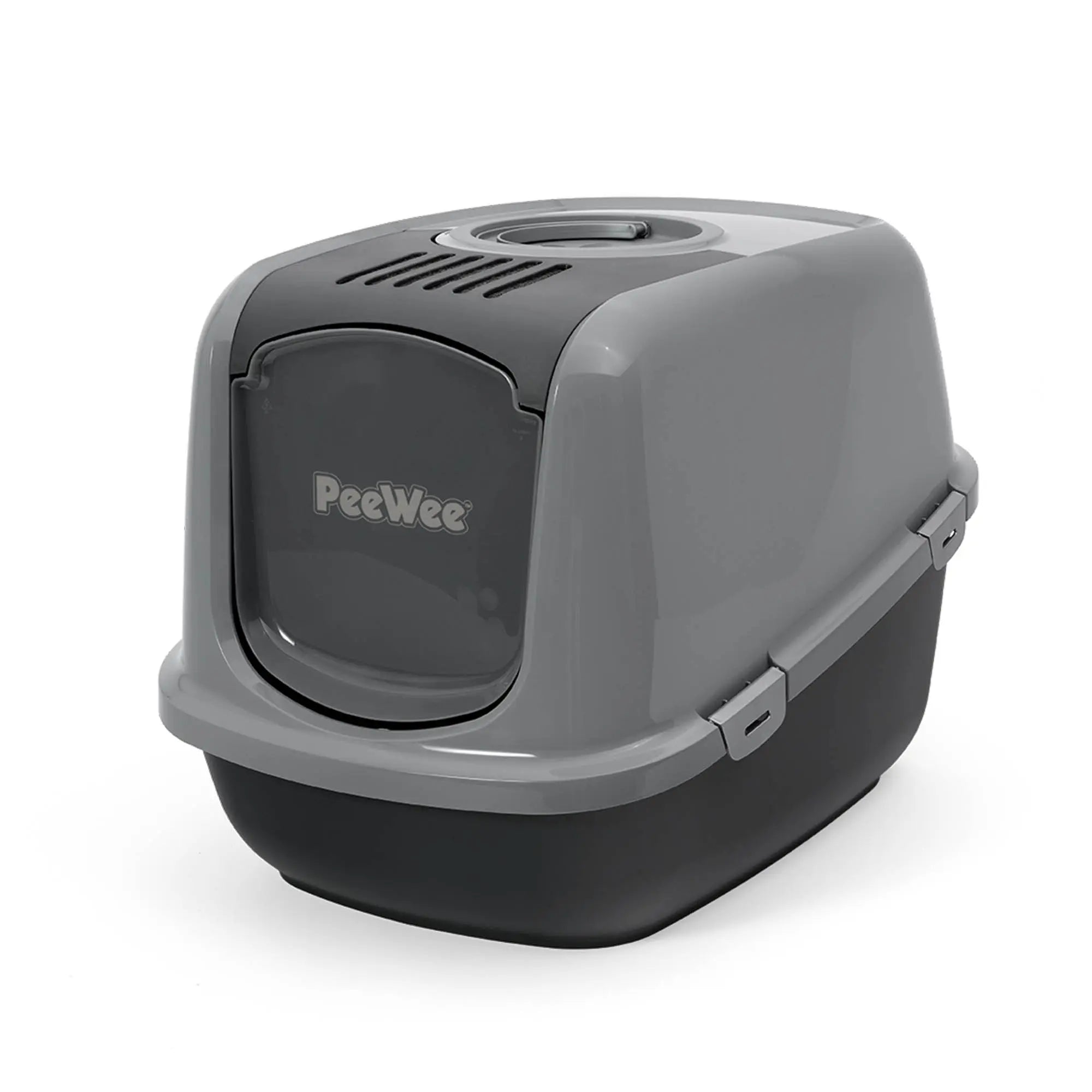 PeeWee EcoDome Starterpaket grau anthrazit geschlossene Ansicht mit transparenter Tür 
