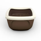 PeeWee Katzenklo EcoGranda braun offene XXL Katzentoilette System doppelter Boden Trennsystem