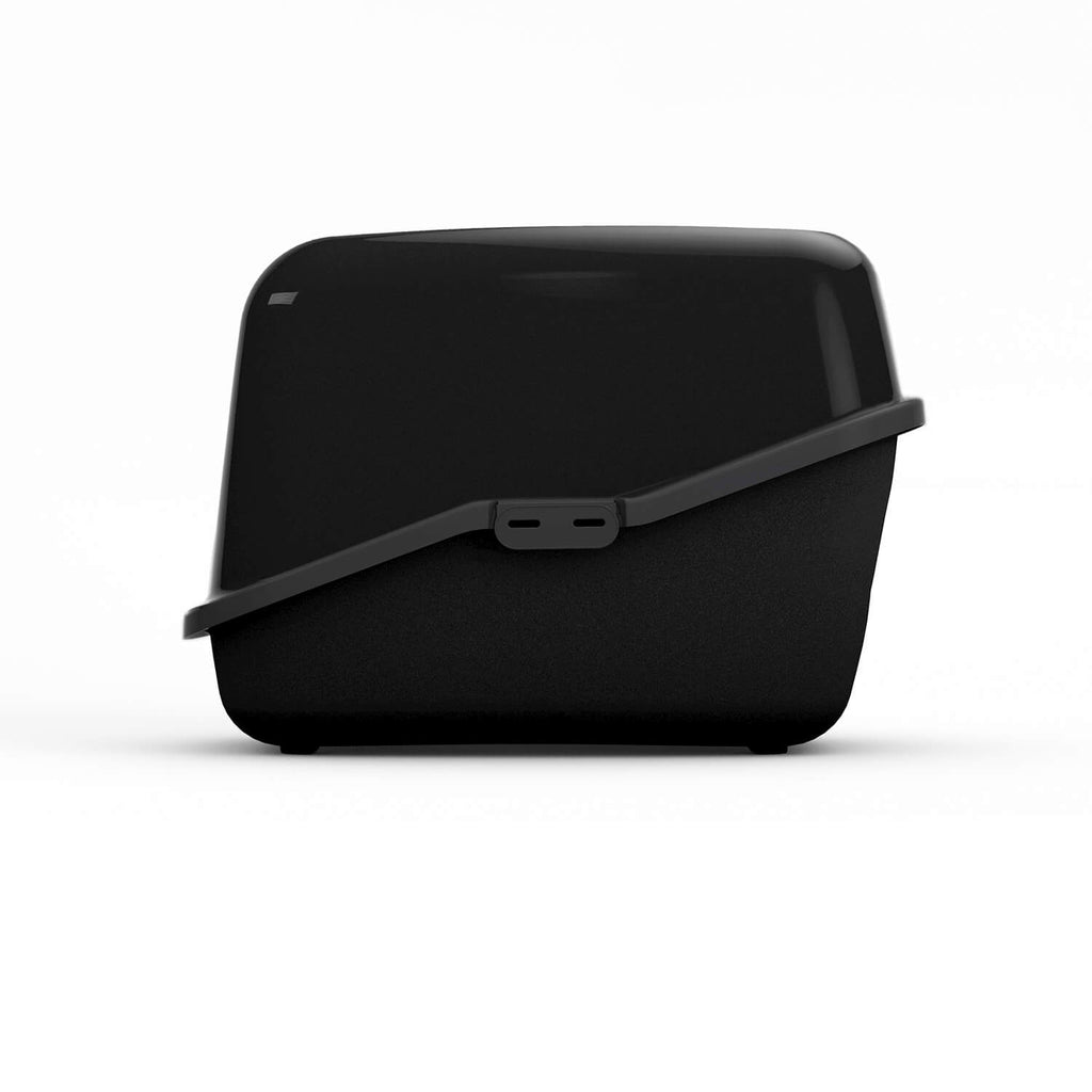 PeeWee Katzenklo EcoHus schwarz / black geschlossene Katzentoilette System doppelter Boden Trennsystem