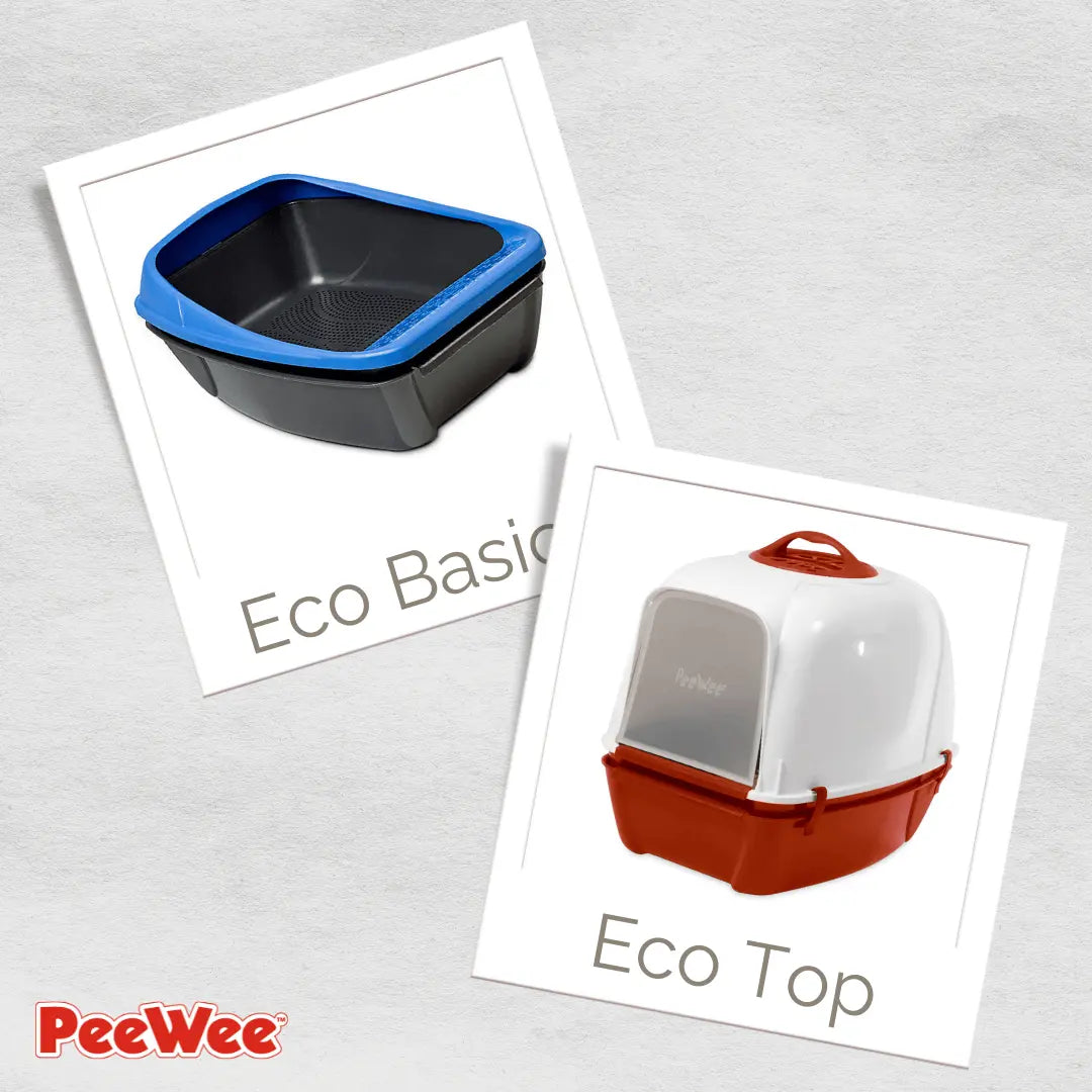 PeeWee Eco Basic und Eco Top Katzentoiletten – umweltfreundlich und funktional für Katzenhygiene